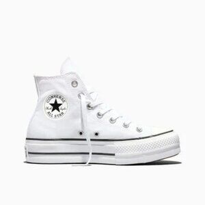 Converse Chuck Taylor All Star Lift Platform – White Canvas Sneakers